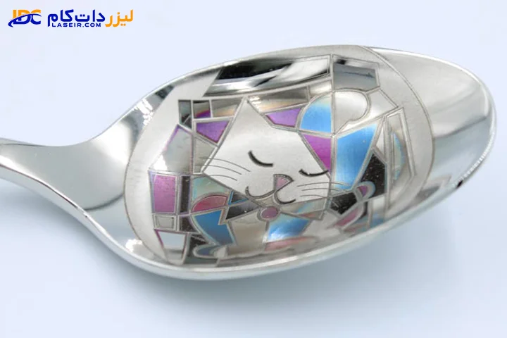 حکاکی رنگی روی استیل