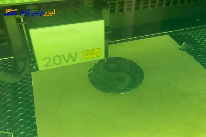 حکاکی لیزری روی زیرلیوانی