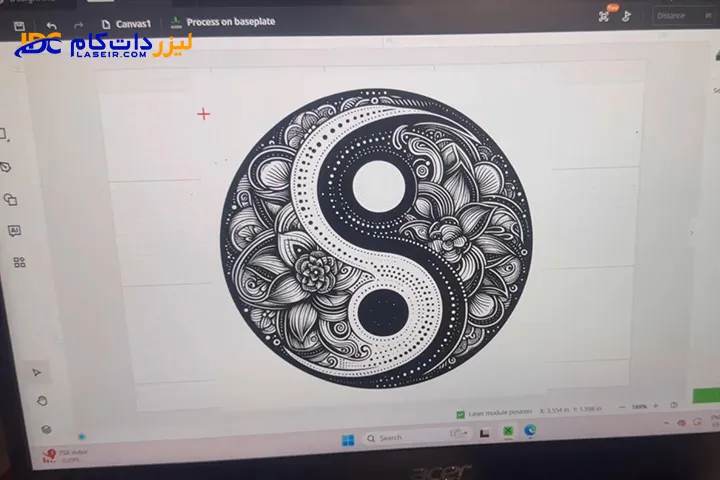 حکاکی روی سنگ لوح با لیزر