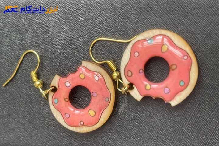 ساخت گوشوار با دستگاه لیزر حکاکی