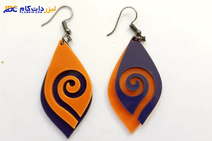 ساخت گوشواره با دستگاه لیزر