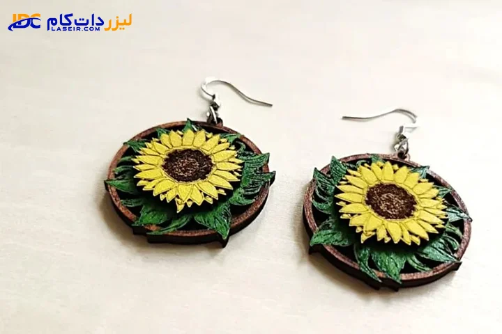 ساخت گوشواره با دستگاه لیزر