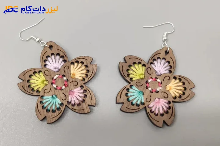 ساخت گوشوار با دستگاه لیزر
