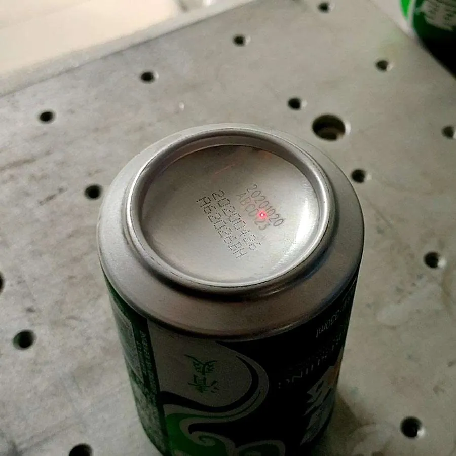 لیزر فلای خط تولید بطری