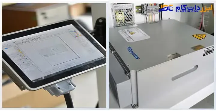 لیزر فلای فایبر 30 وات خط تولید سیم و کابل