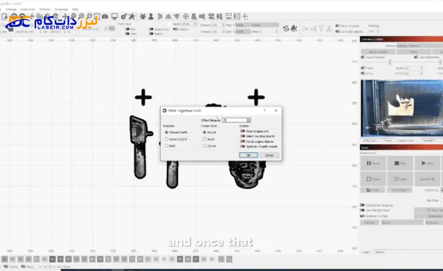 آموزش برش گوشوار طلا با لیزر