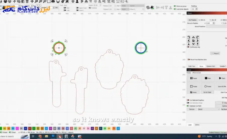 برش گوشواره طلا با لیزر