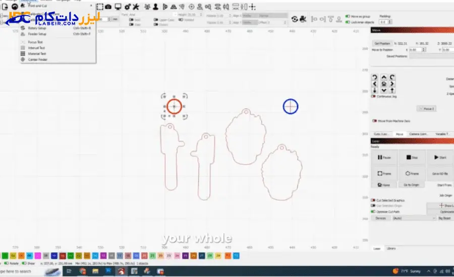 آموزش برش لیزری گوشواره طلا