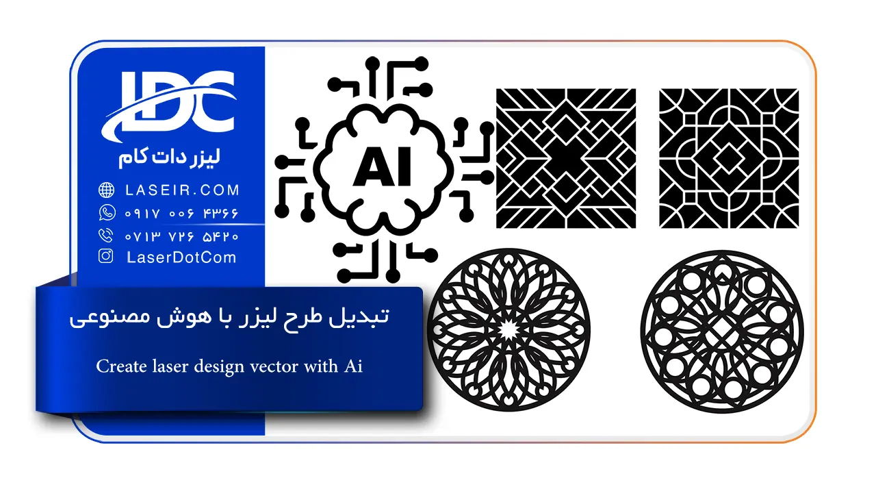 تبدیل طرح لیزر با هوش مصنوعی